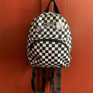 Vans Black and White Checkered Backpack
